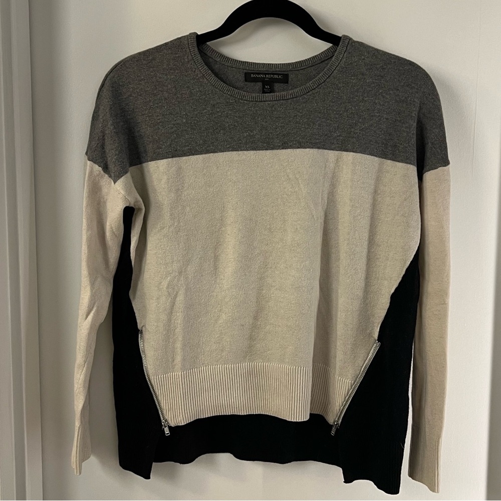 Banana Republic tricolor sweater